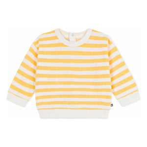 Petit Bateau - Sudadera de felpa a rayas | Amarillo