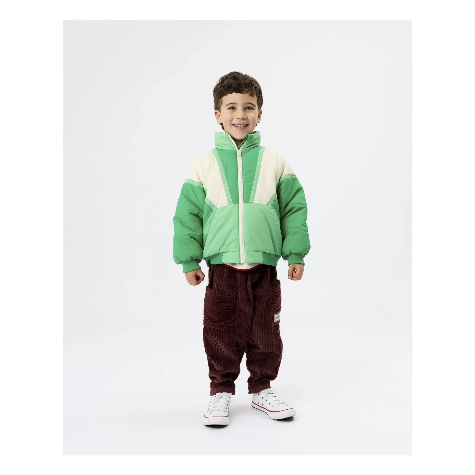 Goldie + Ace - Chaqueta Retro con Mangas Desmontables | Verde