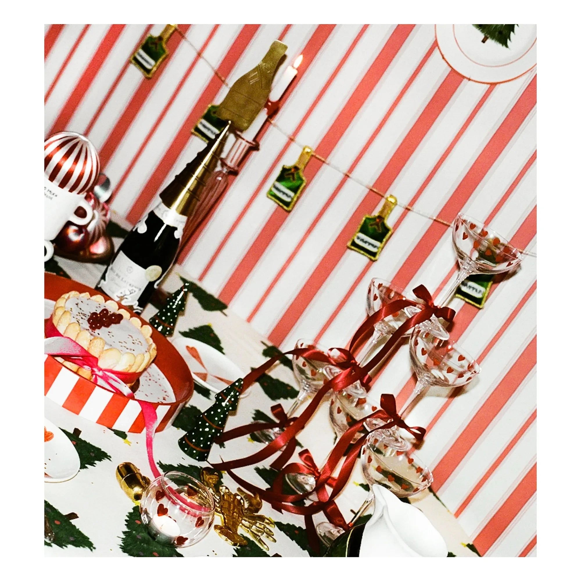 Anna + Nina - Tarro de vela Classic Love | Rojo