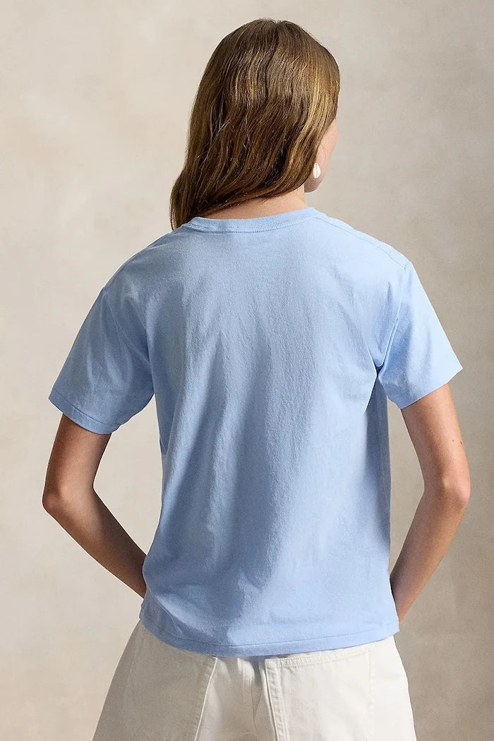 Polo Ralph Lauren camiseta básica de algodón para mujer VNTG CTN JSY-KNT-T-SHIRT