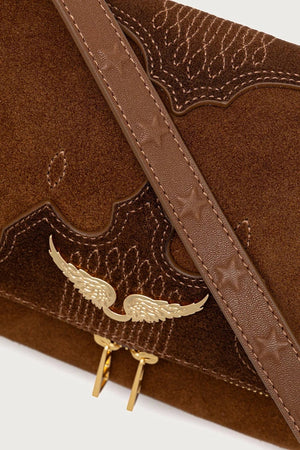 Bolso cruzado de ante para mujer ROCKY