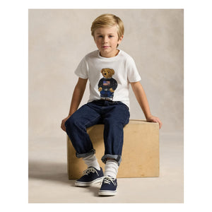 Ralph Lauren - Camiseta de punto Bear | Blanco