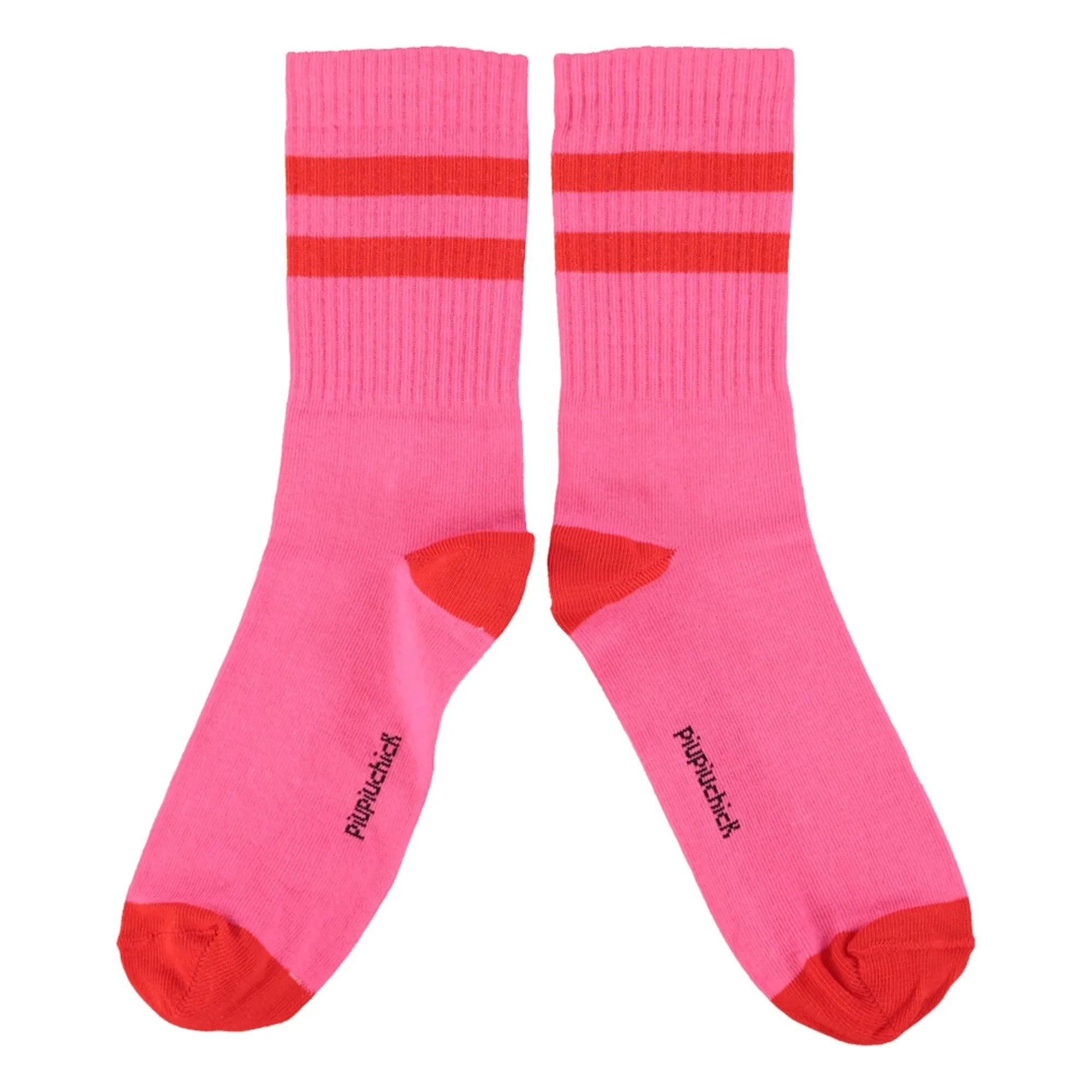 Piupiuchick - Calcetines de rayas | Rosa