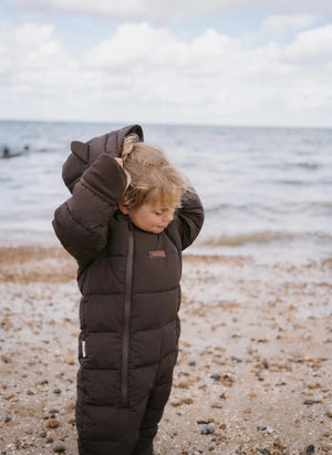 Töastie - Chaqueta Cloud con Capucha de Piel Sintética Impermeable | Marrón