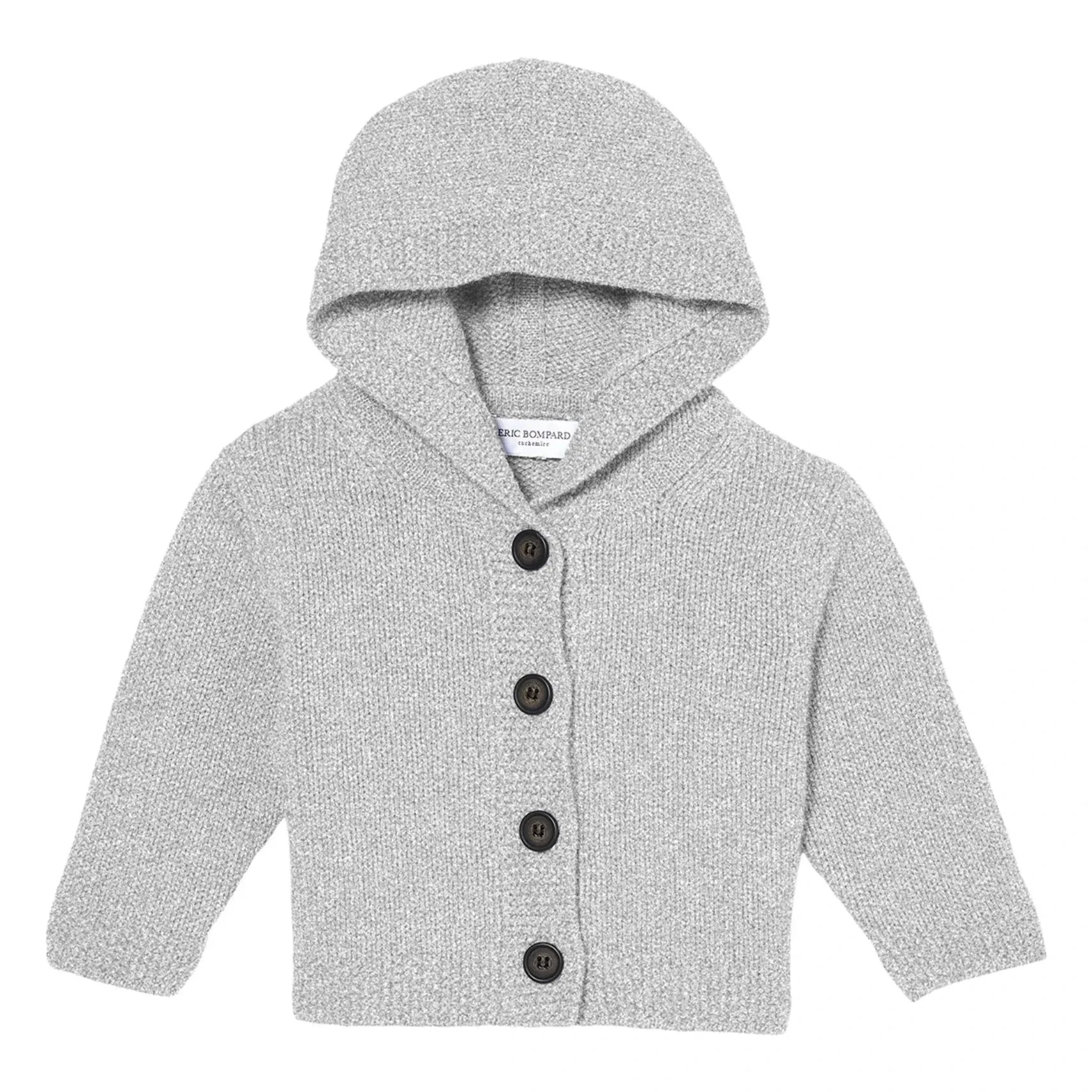 Bompard - Chaleco con capucha de cachemira | Gris
