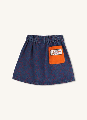 Kenzo - Falda denim con cintura elástica | Azul