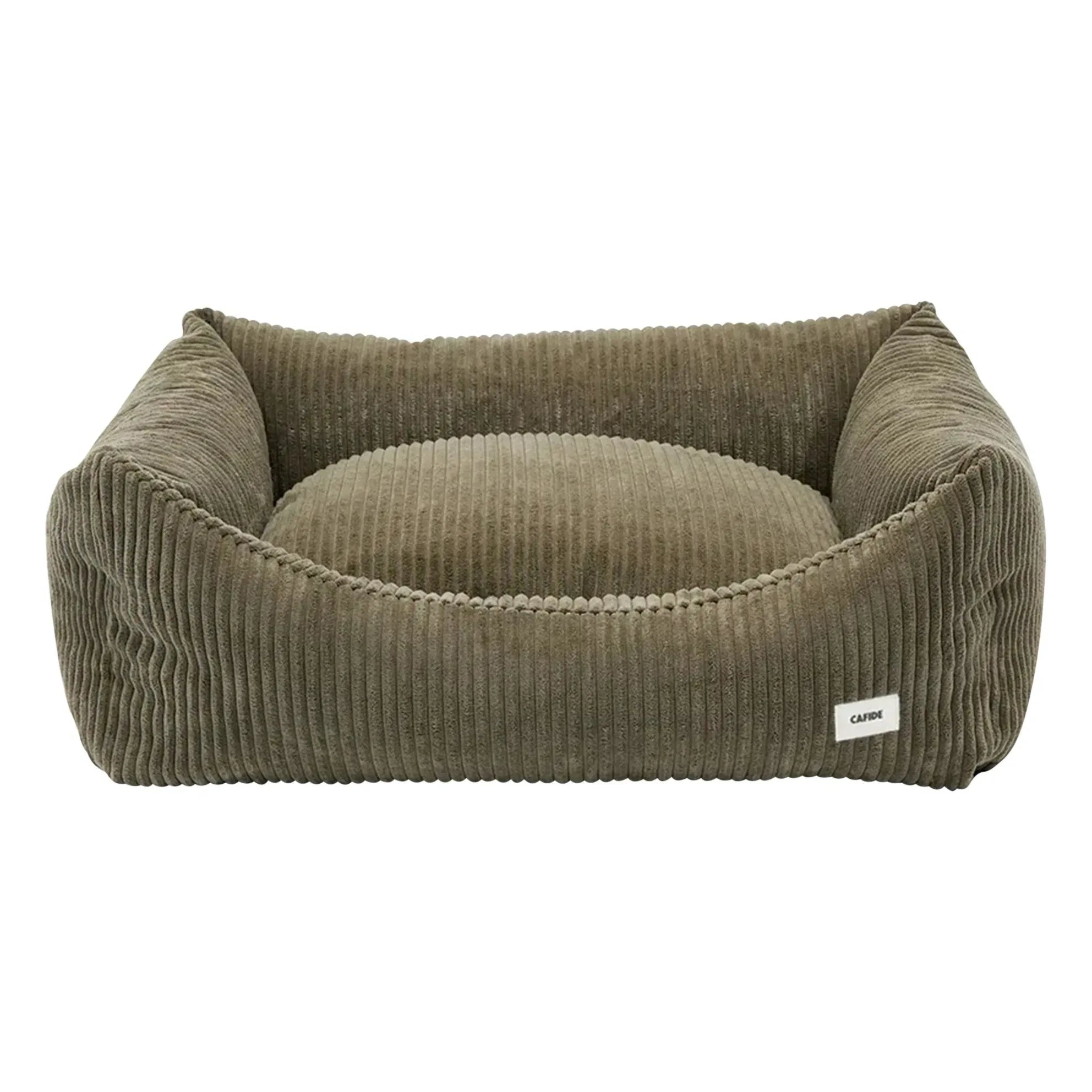Cafide - Cama para perro de terciopelo Snozy | Verde