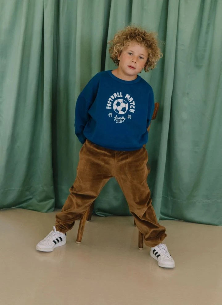 We Are Kids - Ronnie Jogger Orgánico de Terciopelo | Marrón