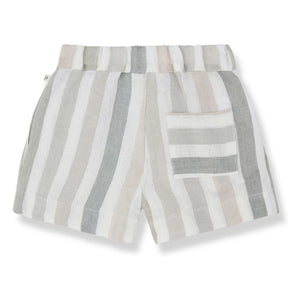 1+ in the family - Vilopriu Bermudas de lino a rayas | Crudo