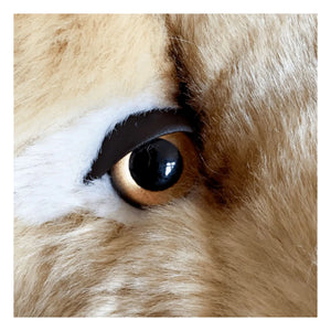 La Pelucherie - Peluche Melchior Aslan 40 cm | Beige