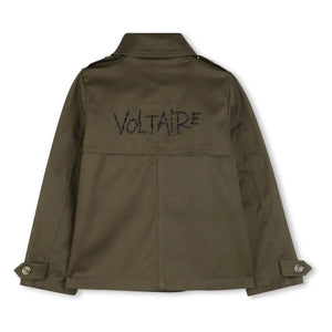 Zadig & Voltaire - Gabardina Bordada | Caqui