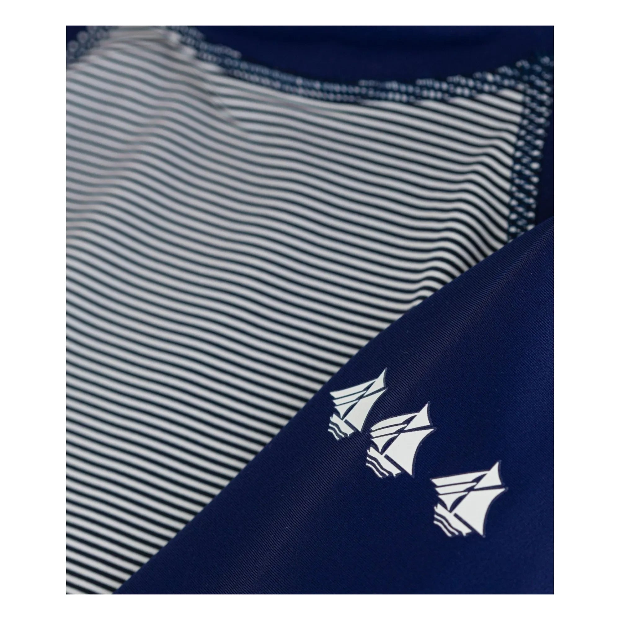 Petit Bateau - Camiseta de baño con protección UV a rayas | Azul marino