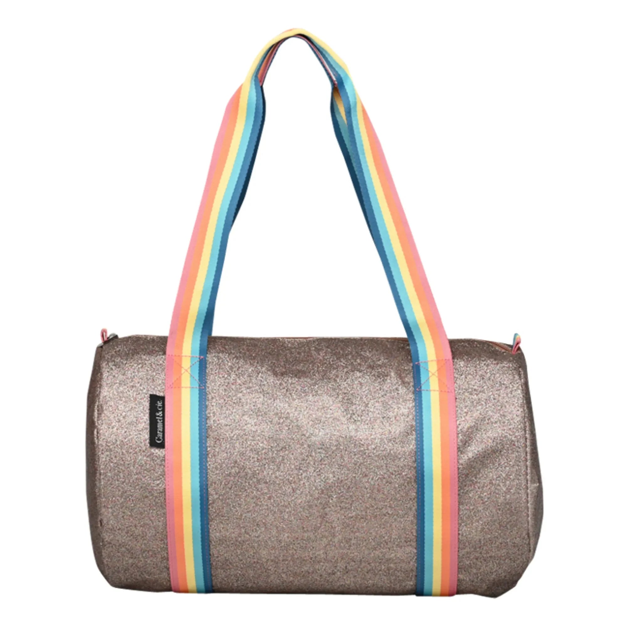 Caramel & Cie - Bolsa de fin de semana con purpurina | Cobre rojo