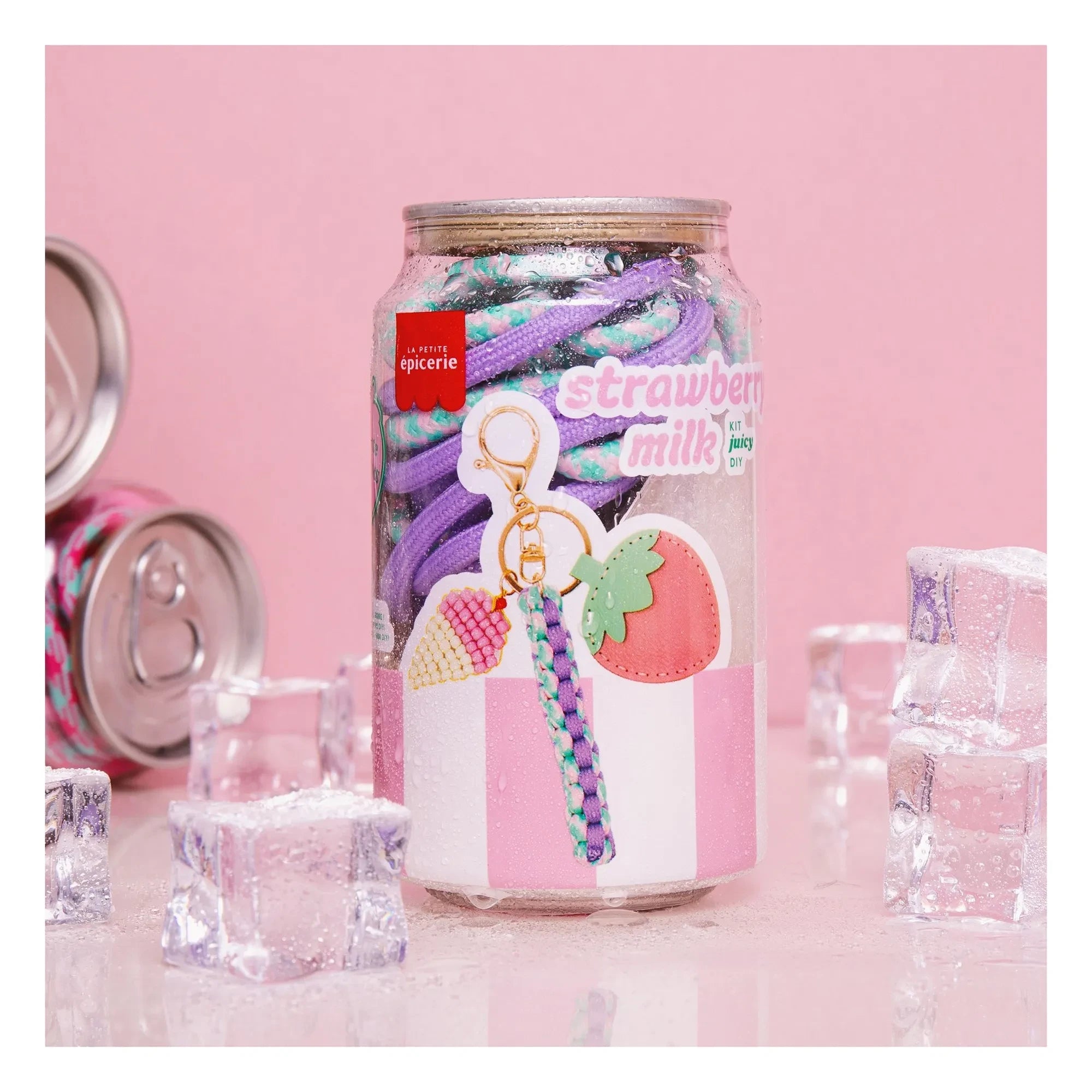 La Petite Épicerie - Pshiiit Set de Llaveros - Strawberry Milk
