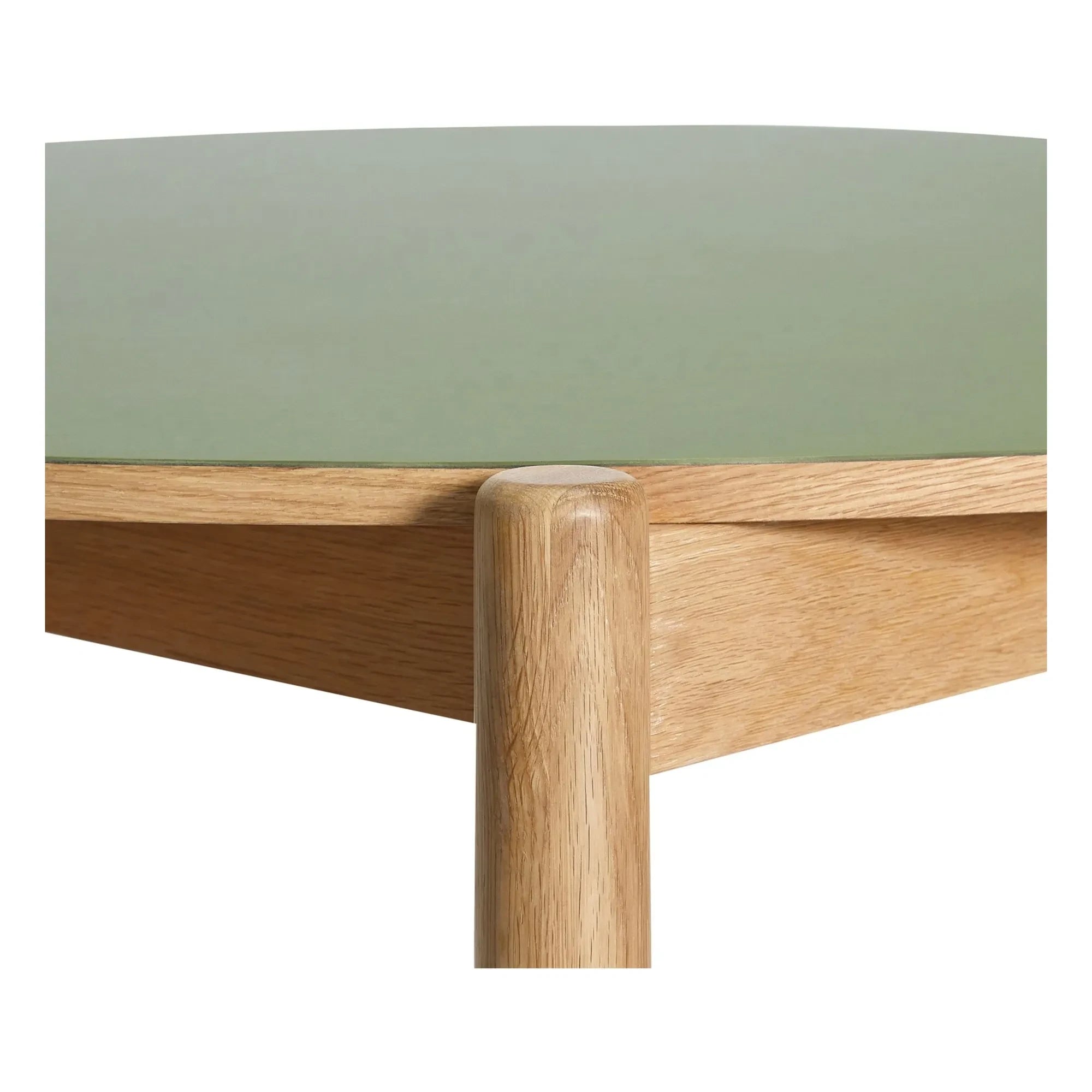Hübsch - Mesa de comedor redonda Olive Oblique