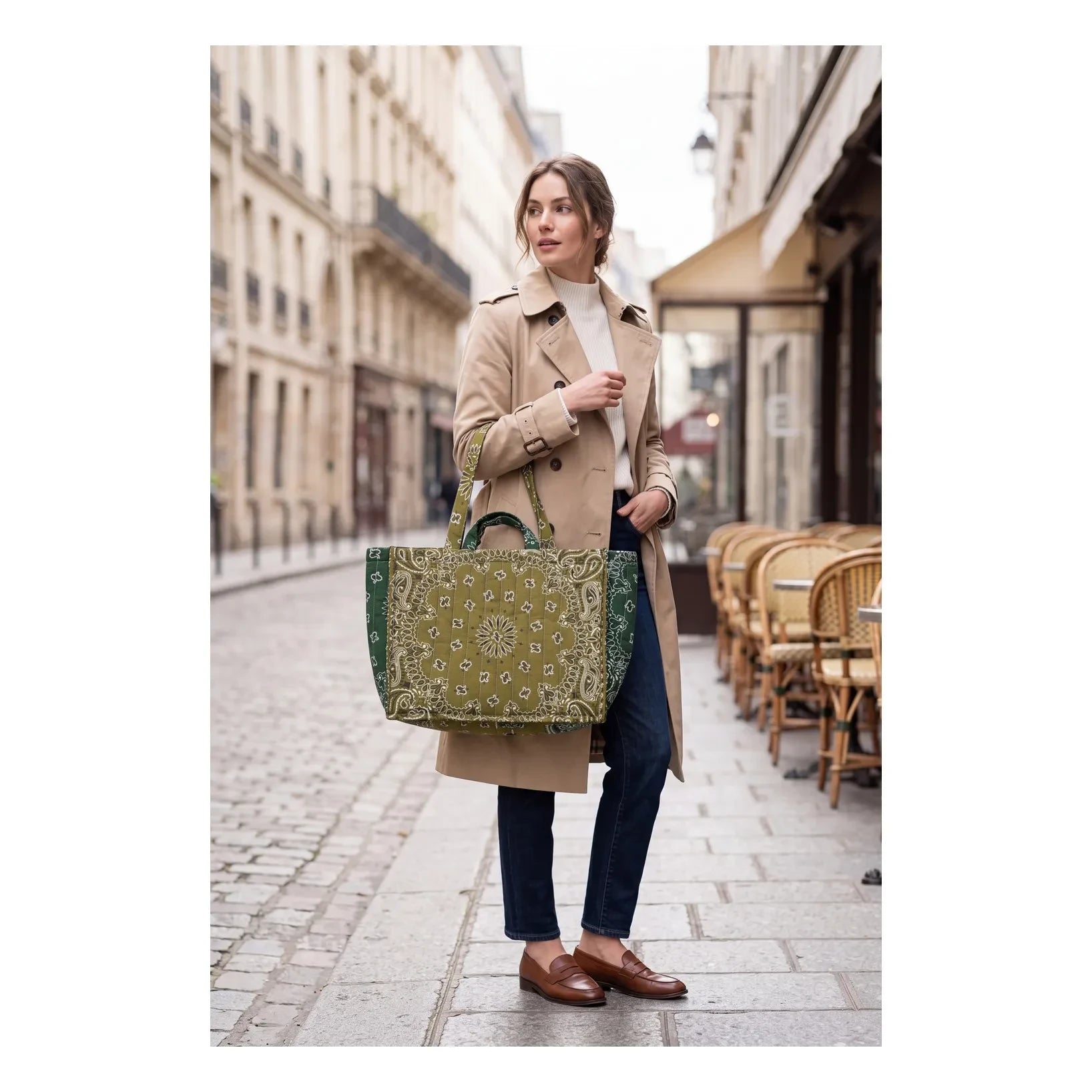 Call it by your name - Maxi Tote Shamrock Pamuk | Yeşil