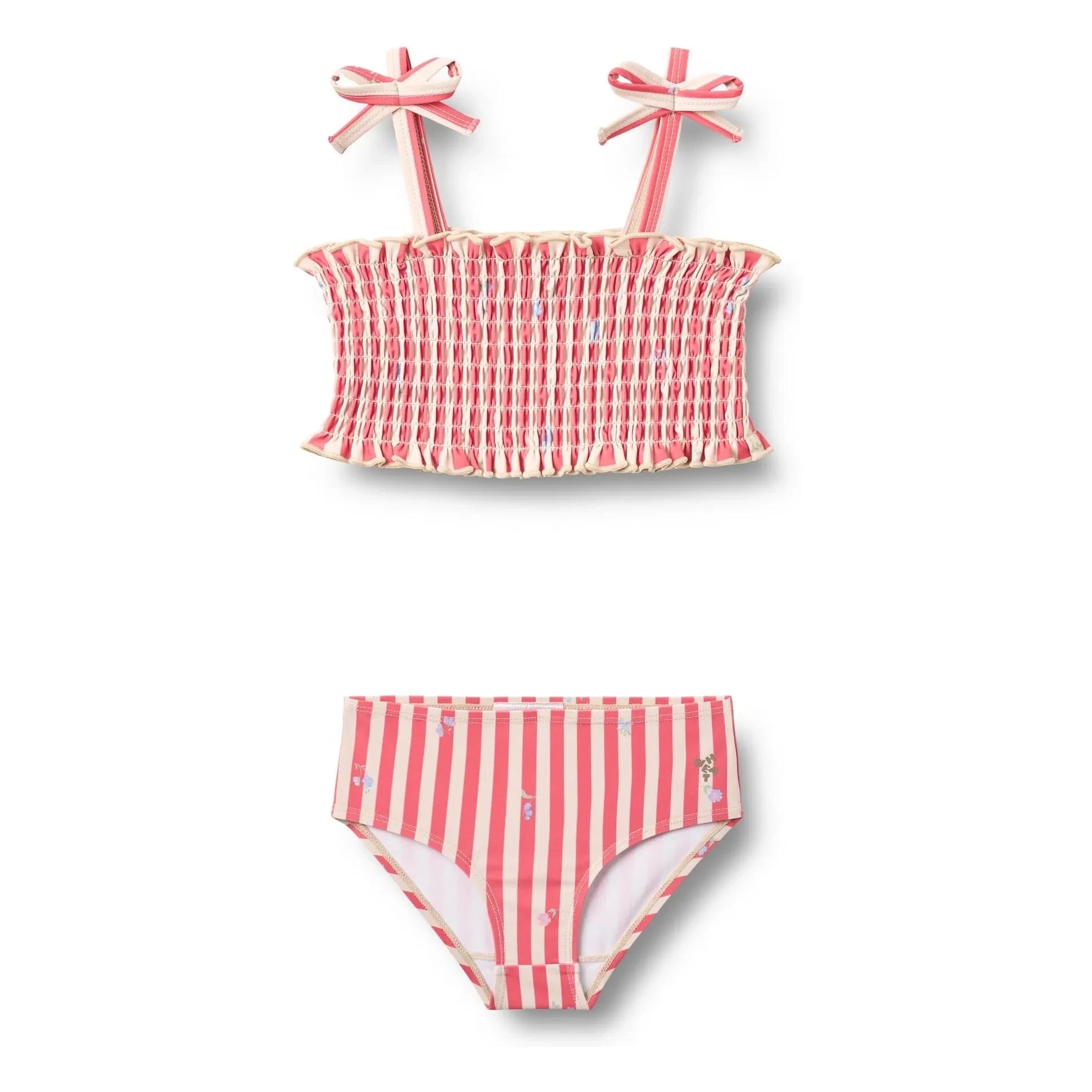 Trigo - Bañador Carla de Fibras Recicladas con Rayas | Rojo