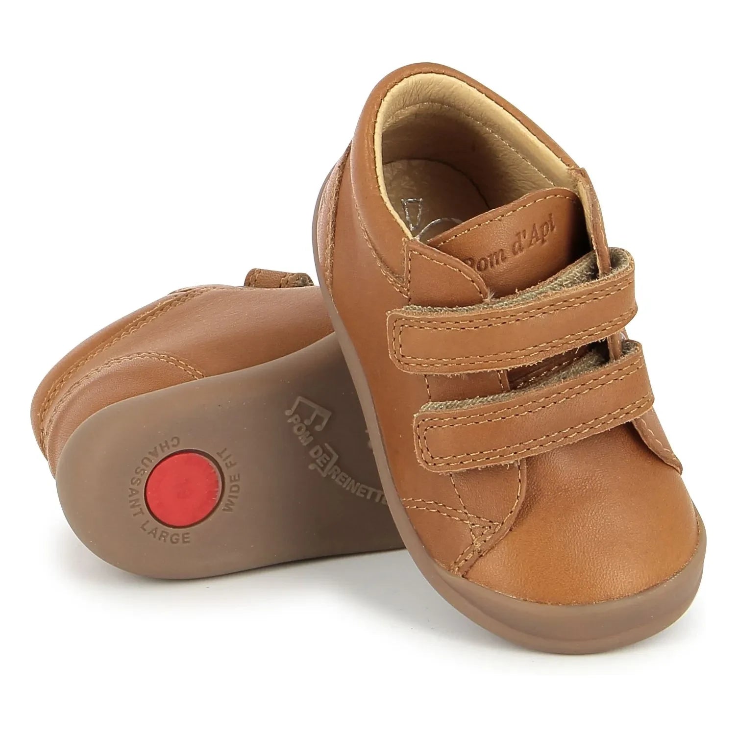 Pom d'Api - Zapatillas resistentes a los arañazos Flex Up Easy | Caramelo