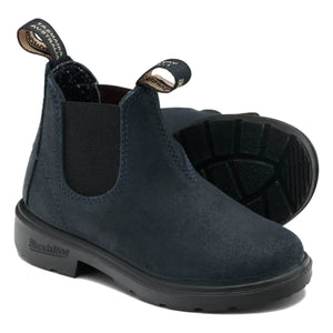 Blundstone - Botines Chelsea de Ante Encerado | Azul Marino