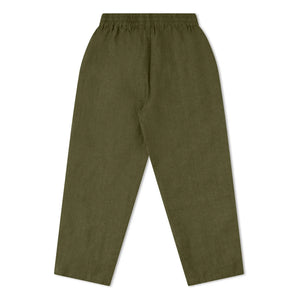 Matona - Pantalón de lino de jardín | Verde oliva