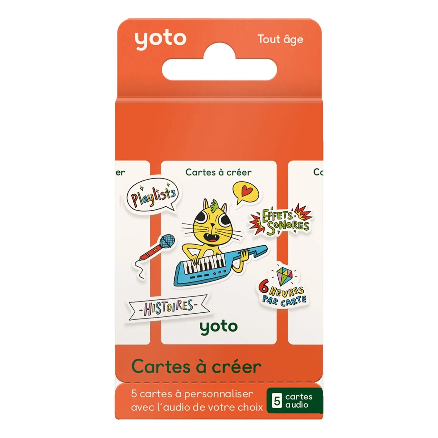 Yoto Player - Para crear tarjetas - Pack de 5