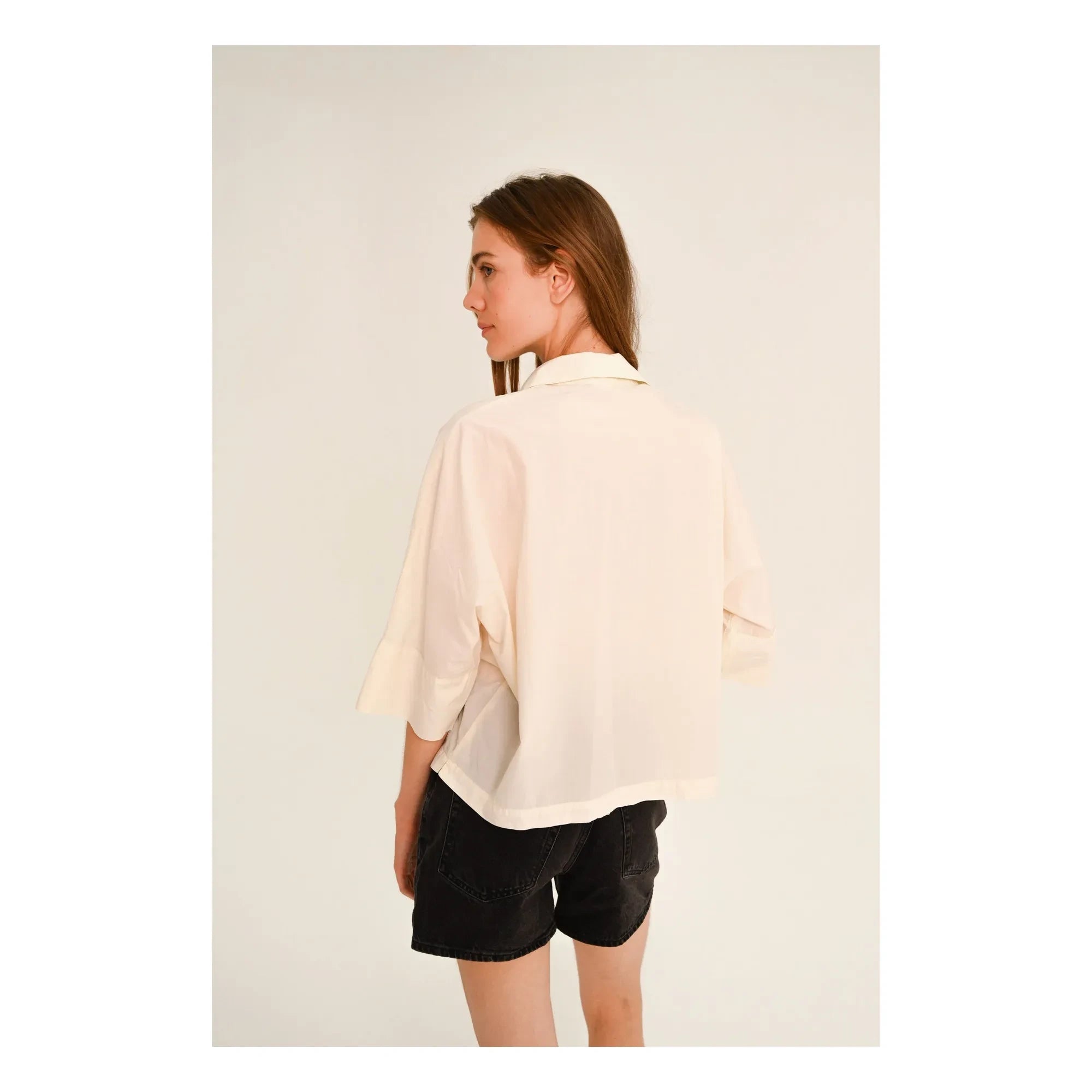 Sacrécoeur - Camisa Jodie Popelina | Crudo
