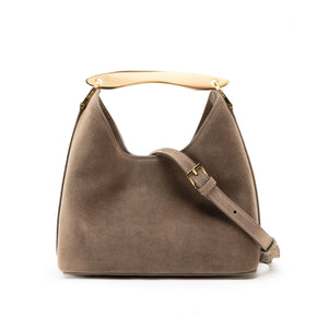 Elleme - Bolso de mano pequeño Boomerang Sweden | Marrón topo