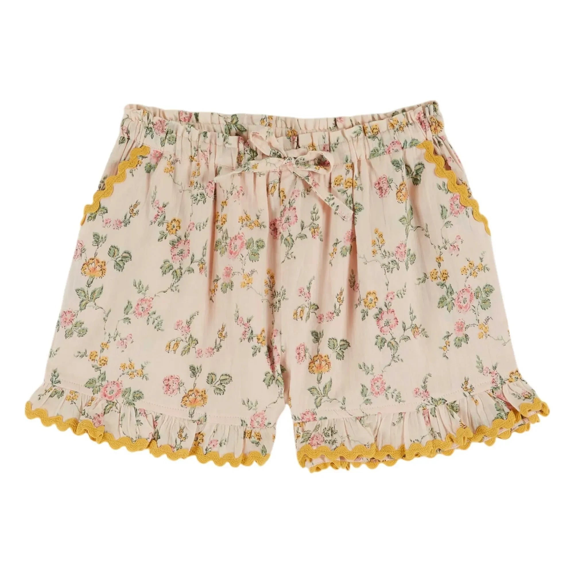 Emile et Ida - Short con volantes de algodón orgánico | Rosa pálido