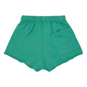 Main Story - Shorts de jogging recortados de algodón orgánico | Verde