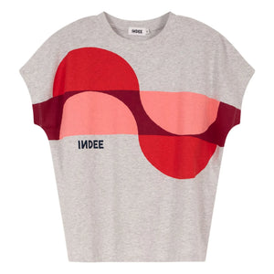 Indee - Camiseta estampada Mink | Gris jaspeado