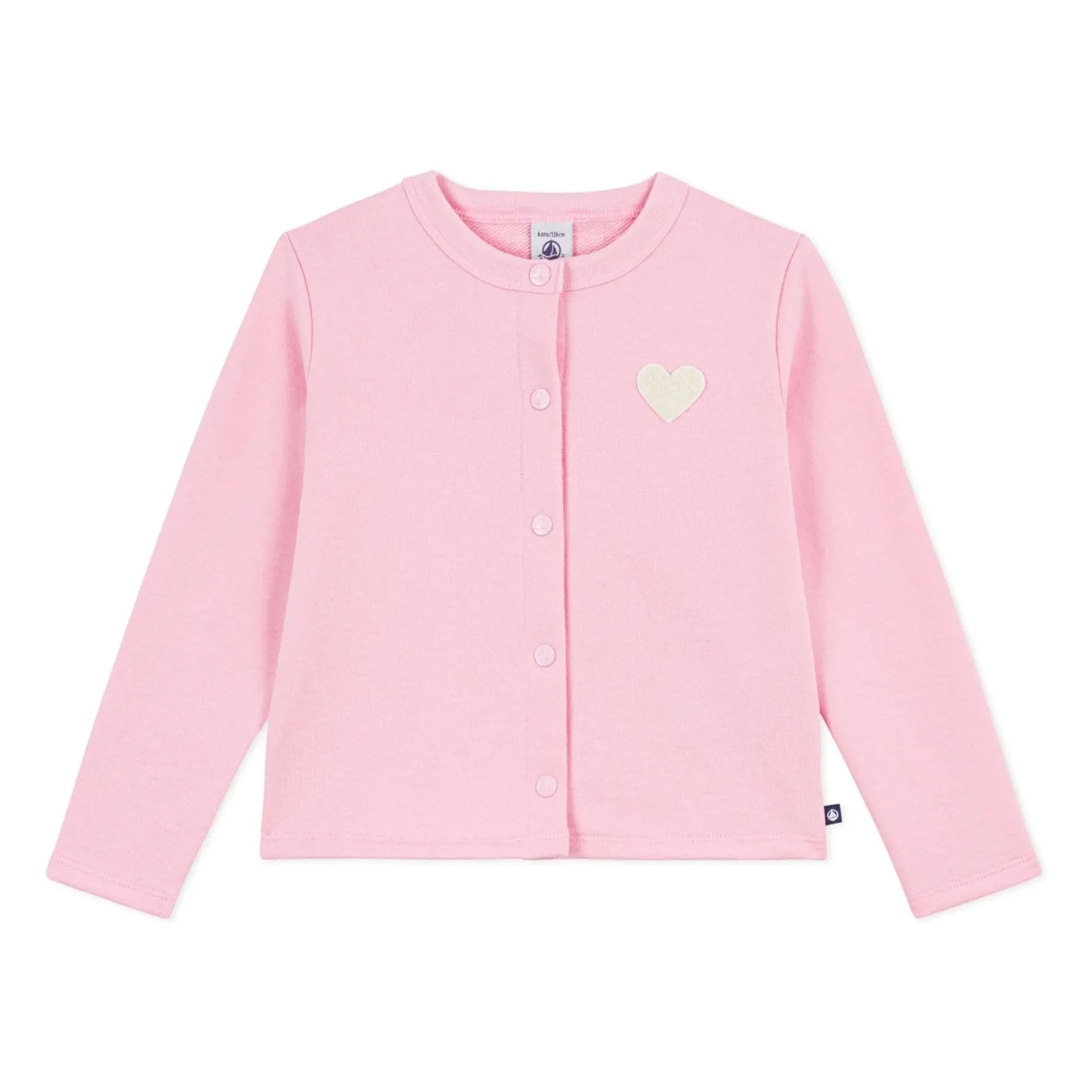 Petit Bateau - Chaqueta de felpa lisa | Rosa