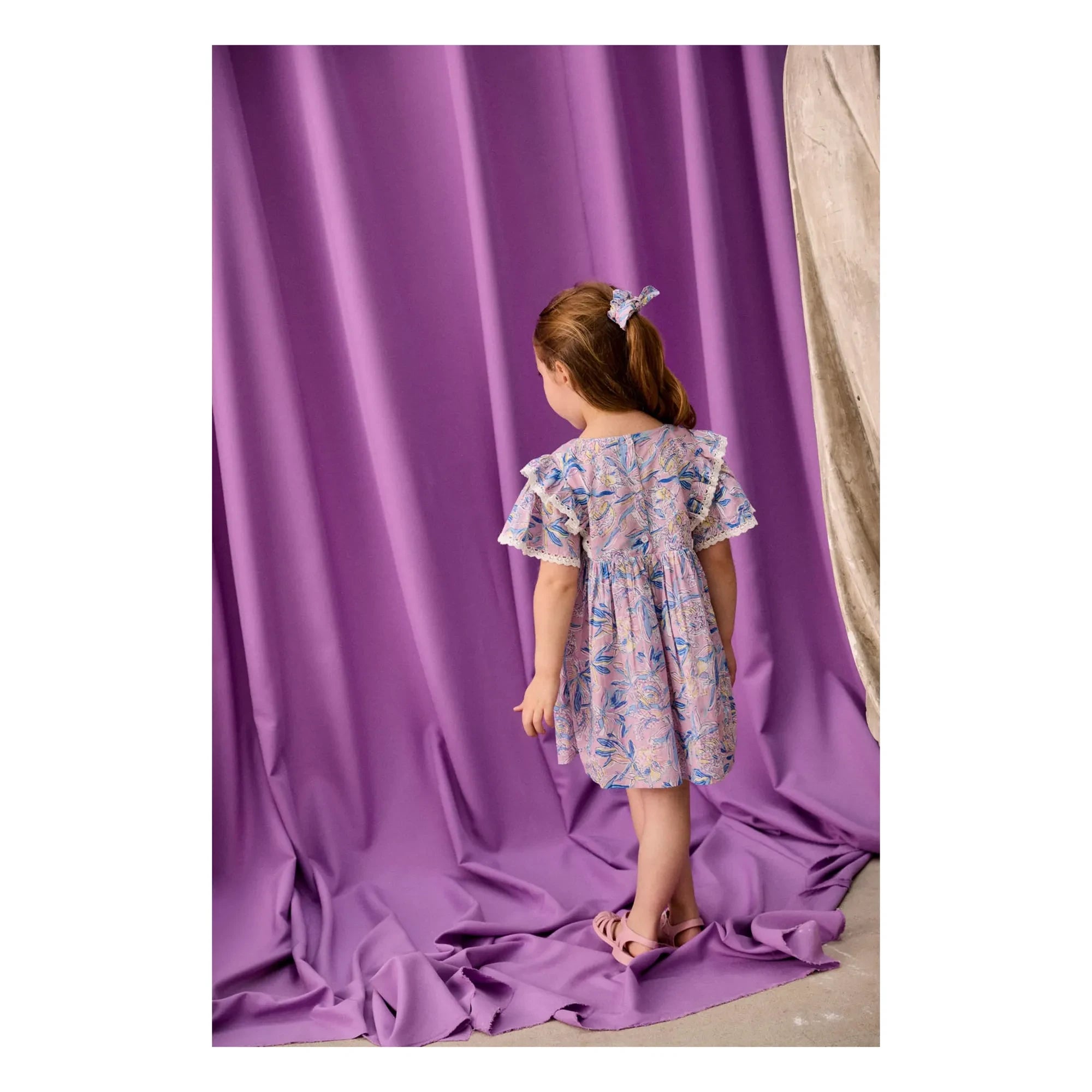 Louise Misha - Vestido de algodón orgánico Siloe | Morado