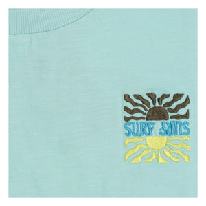 Tumble N'Dry - Camiseta de algodón orgánico Reef Sunset | Azul claro