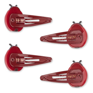 Konges Sløjd - Set de 4 pinzas para el pelo con insectos | Rojo