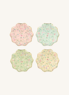 Meri Meri - Ladurée platos de papel con estampado de pequeñas flores - set de 8
