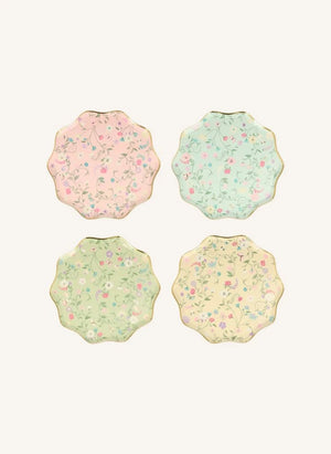 Meri Meri - Ladurée platos de papel con estampado de pequeñas flores - set de 8