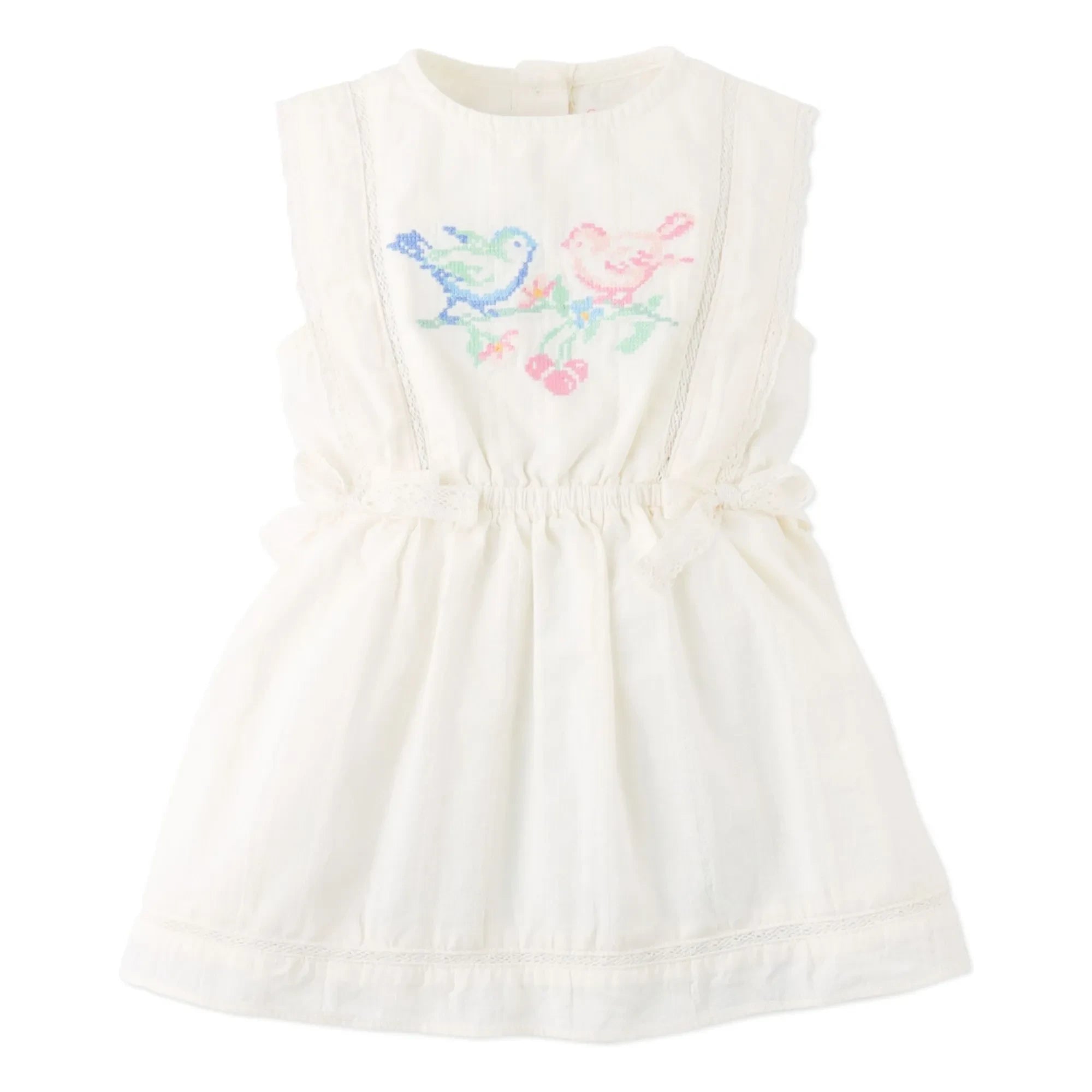 Gingersnaps - Vestido bordado Charlee | Blanco