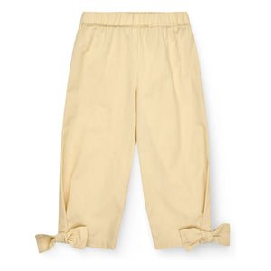 Copenhagen Colors - Pantalones anudados de algodón orgánico | Amarillo pálido