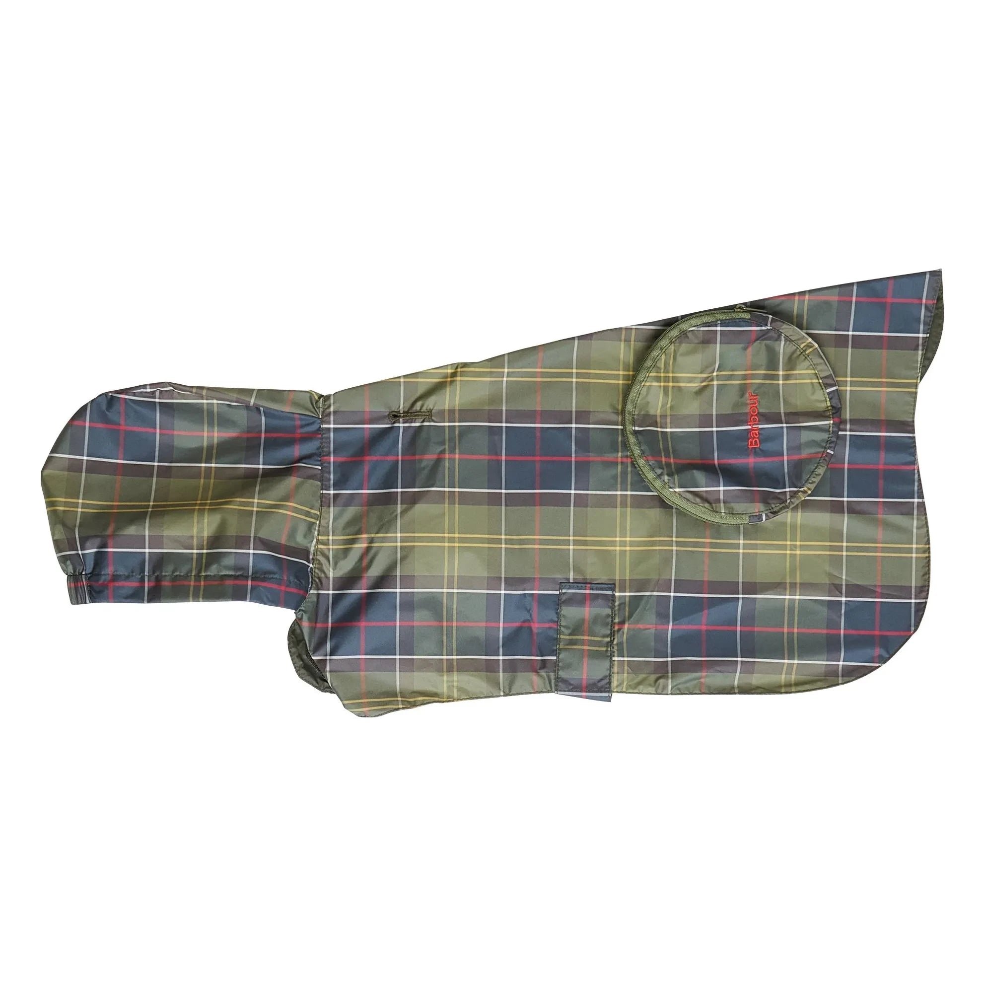 Barbour - Abrigo Tartán Plegable para Perros | Azul