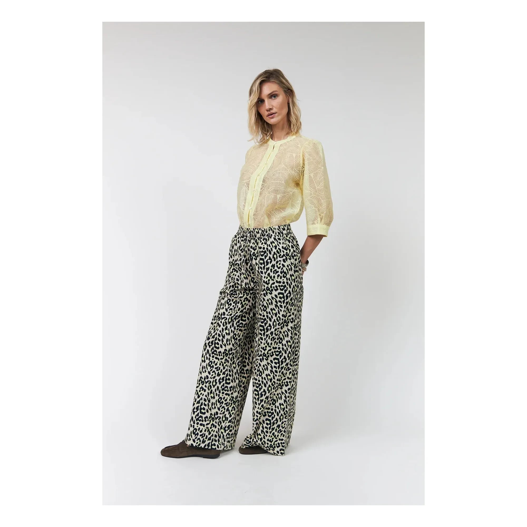 Lollys Laundry - Pantalones Liam de algodón | Beige