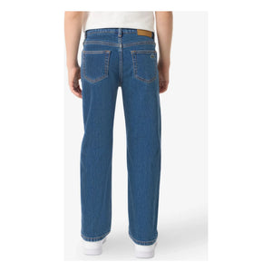 Lacoste - Düz Paça Logolu İşlemeli Jean | Açık Mavi