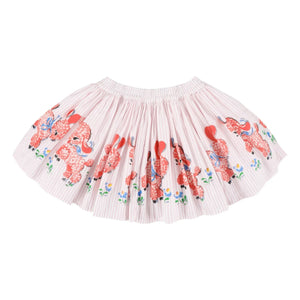 Morley - Falda Whizz a Rayas | Rosa Claro
