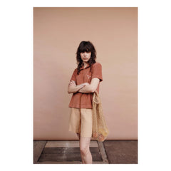 Emile et Ida - Pantalón corto de lino Darius | Beige