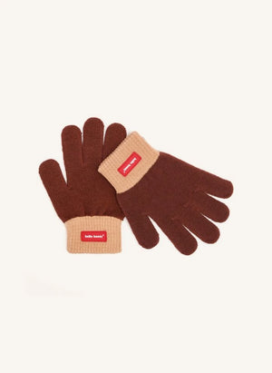 Hola Hossy - Guantes de Algodón Orgánico Prácticos | Marrón