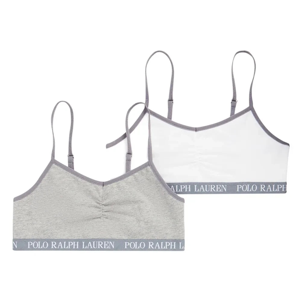 Ralph Lauren - Conjunto de 2 camisetas sin mangas Smocked Polo Ralph Lauren | Gris