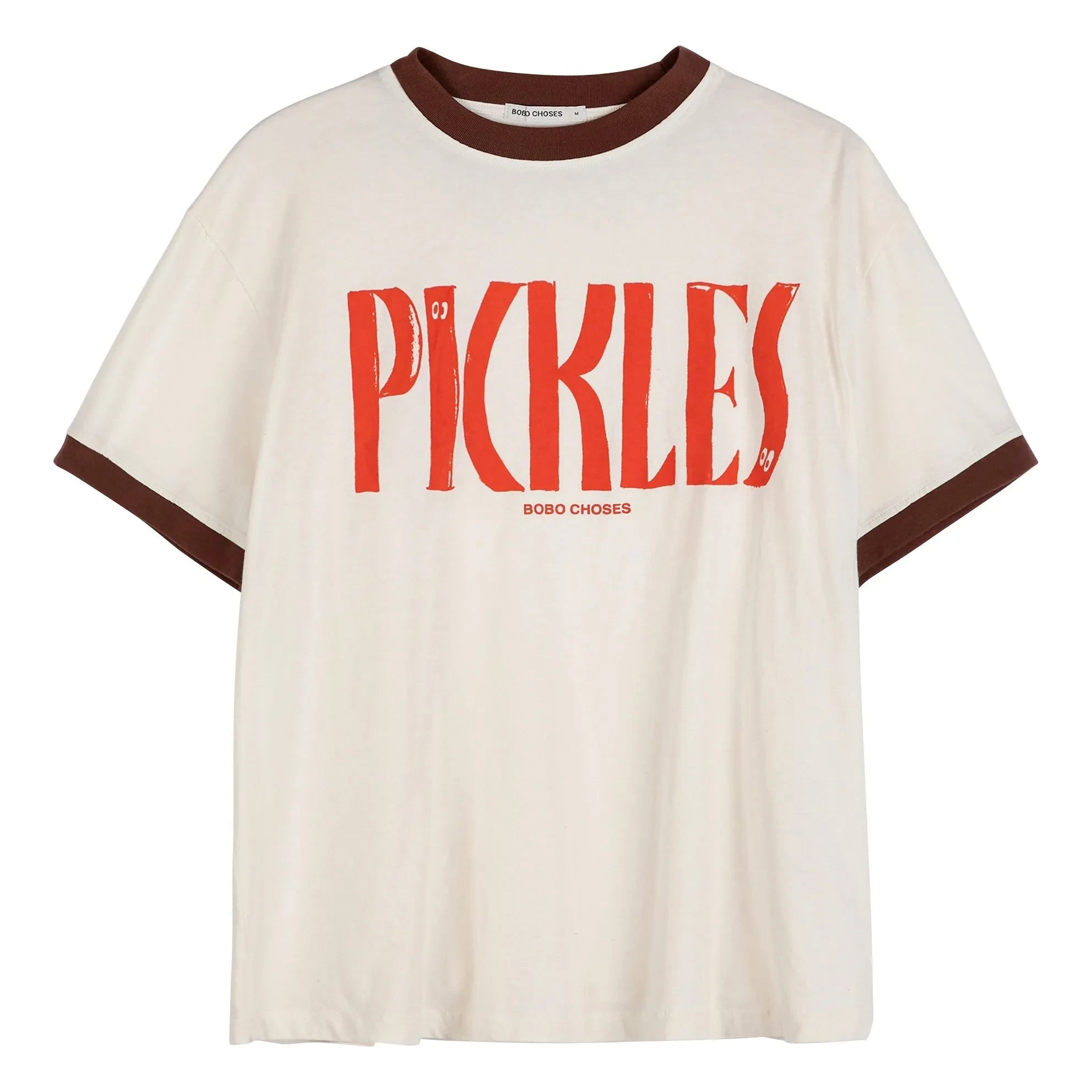 Bobo Choses - Camiseta de algodón orgánico con bloques de color | Crema