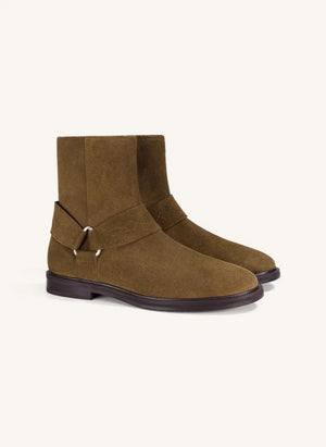 Socque Paris - Botas de Suede Dust | Caqui