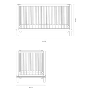 Nobodinoz - Extensión de cuna y cama junior convertible Latitude 70x140 | Roble