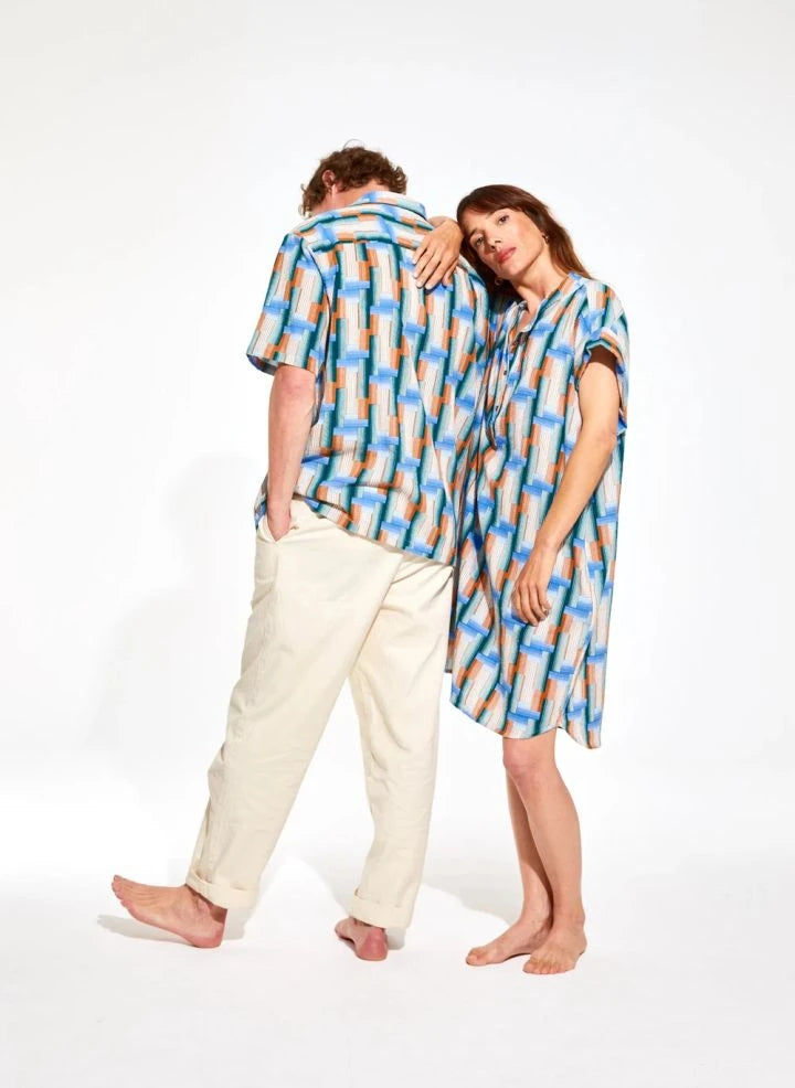 Mapoésie - Vestido Syracuse Echo | Azul