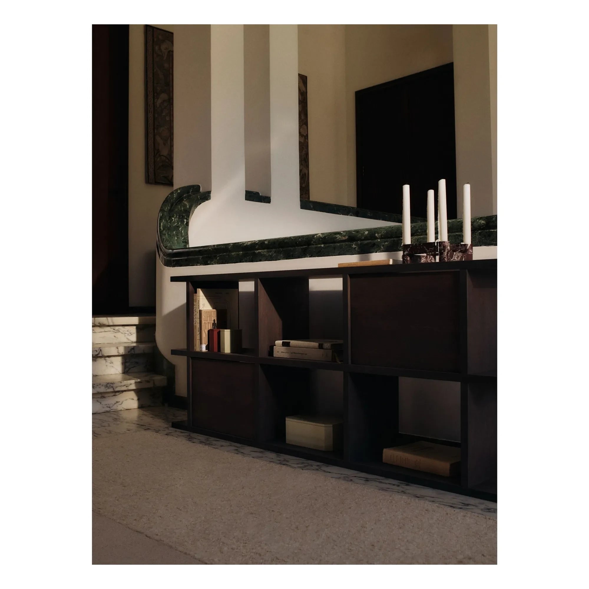 Ferm Living - Módulo de madera para estantería Kona | Roble Oscuro